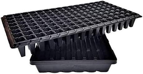 Photo 1 of 128 Cell Seedling Tray - Extra Strength 5 Pack, Seed Starter Grow Trays for Starting Plantings Propagation, Germination 1020 Plug Flat