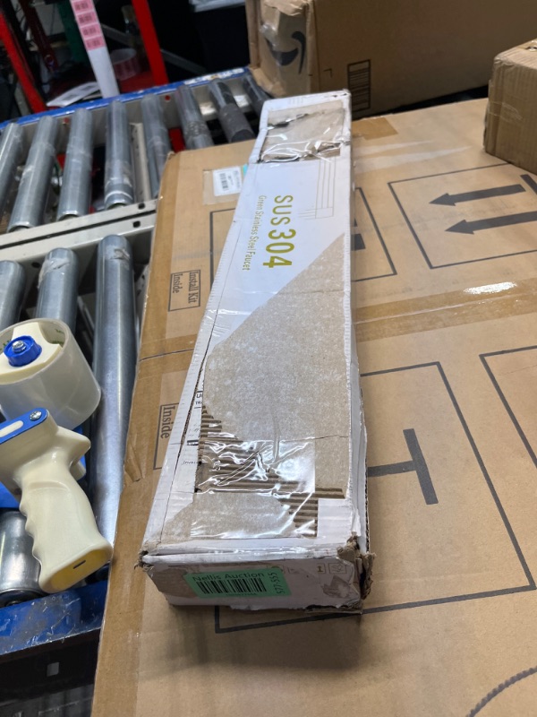 Photo 1 of HAMOLER 24 Inch Shower Slide Bar with Adjustable Shower Holder Stainless Steel Wall Mount Sliding Bar, Brushed Nickel