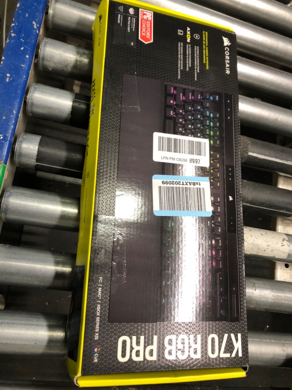 Photo 2 of Corsair K70 RGB PRO Wired Mechanical Gaming Keyboard (Cherry MX RGB Red Switches: Linear and Fast, 8,000Hz Hyper-Polling, PBT Double-Shot PRO Keycaps, Soft-Touch Palm Rest) QWERTY, NA - Black K70 RGB PRO Cherry Red- Linear Black