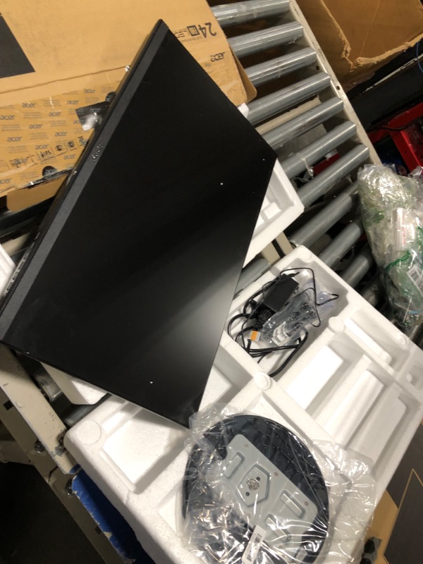 Photo 4 of Acer SB240Y Bbix 23.8” Full HD (1920 x 1080) Ultra-Thin Zero-Frame IPS Monitor with AMD Radeon FREESYNC Technology and 1ms VRB (HDMI Port and VGA Port)  ***Missing neck part connecting base to monitor****
