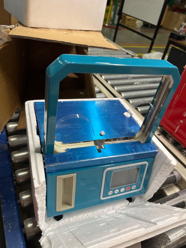 View 5 of missing cord, unable to test***Electric OPP Film Strapping Machine High-Efficiency Automatic Banding Tool for Supermarket Vegetables 110V Easy to Install Suitable for Various ObjectsB09XV6J38F