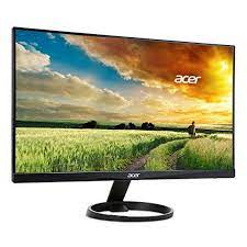 Photo 1 of Acer R240HY bidx 23.8-Inch IPS HDMI DVI VGA (1920 x 1080) Widescreen Monitor, Black Full HD USB Streaming 2MP Webcam