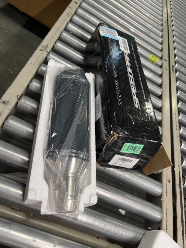 Photo 1 of Exhaust Muffler Carbon Fiber 1.5-2"Inlet with Removable DB Killer for Street/Sport Motorcycles and Scooters with 38-51mm Diameter Exhaust Pipes
