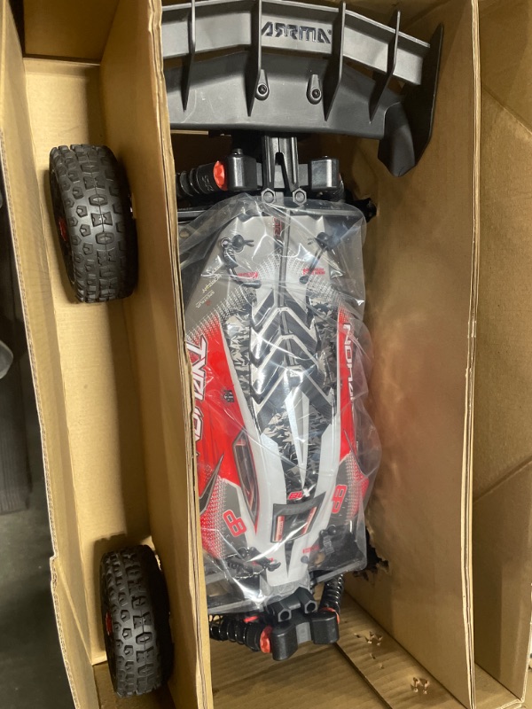 Photo 4 of ARRMA 1/8 Typhon 4X4 V3 3S BLX Brushless Buggy RC Truck RTR (Transmitter and Receiver Included, Batteries and Charger Required), Red, ARA4306V3