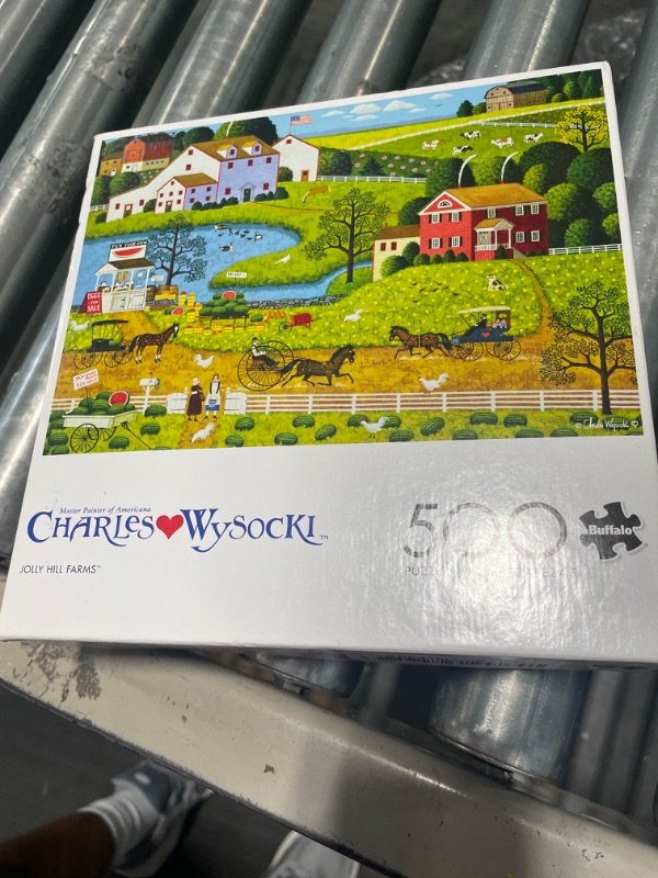 Photo 2 of Buffalo Games - Charles Wysocki - Jolly Hill Farms - 500 Piece Jigsaw Puzzle for Adults Challenging Puzzle Perfect for Game Nights - 500 Piece Finished Size is 21.25 x 15.00  