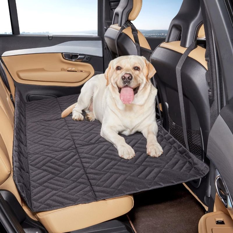 Photo 1 of **Used**Back Seat Extender for Dogs,Large Dog Car Seat Cover for Back Seat, Dog Hammock for Car Back Seat Dog Bed, Non Inflatable Car Bed Mattress for Car SUV Truck (Black)
