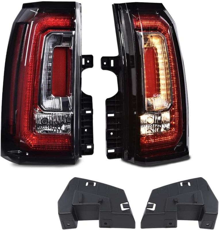 Photo 1 of G-PLUS LED BAR Tail Lights Compatible with GMC Yukon/Yukon XL 2019-2020/Fit GMC Yukon/Yukon XL (Denali, SLE, SLT) 15-18 Driver and Passenger Side Taillights Taillamps Brakelights 84536243 GM2801268C
