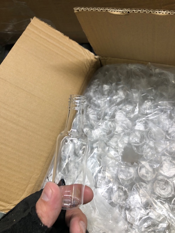 Photo 1 of 100 Pcs Mini Liquor Bottles Set, 1.7oz Plastic Spirit Bottles Mini Plastic Alcohol Shot Bottles with Caps, 6 Liquid Funnels and Kraft Tags with 65 ft Ropes for Party (Gold Cap)
