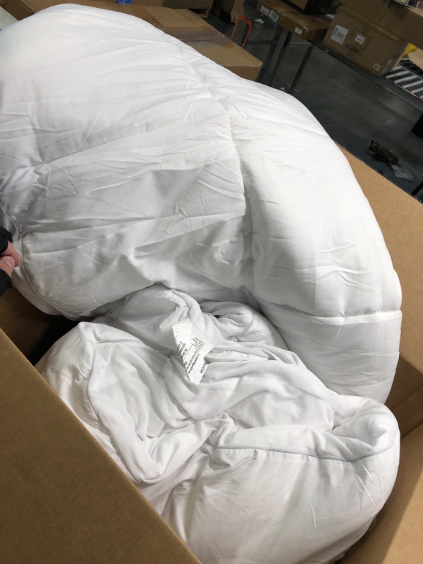 Photo 2 of **new Open**Mattress Topper Queen Size - Extra Thick Cooling Mattress Pad for Back Pain - Pillow Top with Breathable 7D Spiral Fiber Filling Mattress Cover White Queen