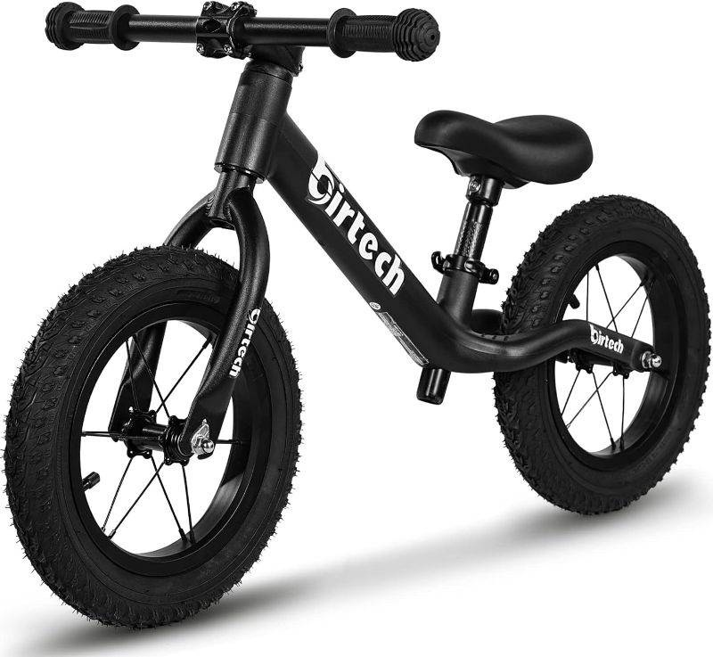 Photo 1 of 12" Balance Bike for 2, 3, 4, 5 Year Old Boys and Girls, Lightweight Nylon Frame Toddler Training Bike No Pedal Bikes for Kids with Adjustable Seat and Air Tires
