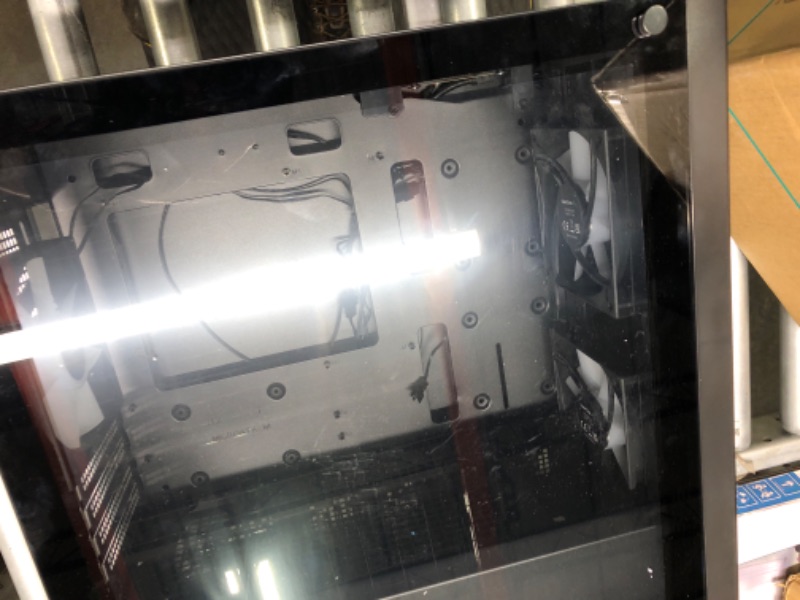 Photo 1 of DeepCool CC360 Mid-Tower ATX PC Case, 4X Pre-Installed 120mm LED Fans, Tempered Glass Side Panel, Black CC360 M-ATX