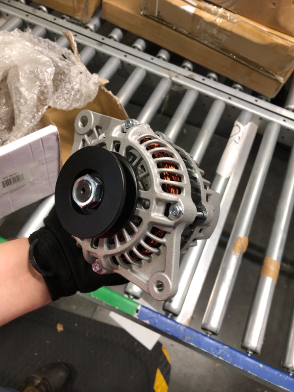 Photo 2 of New DB Electrical ROTA0218 Alternator Compatible with/Replacement for 0.458333 Clock 75 amp Internal Fan Type Internal Regulator CW Rotation 12V Mitsubishi Industrial Various LRA03751