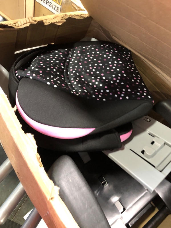 Photo 3 of **Used**Disney Baby Pronto! Belt-Positioning Booster Car Seat, Belt-Positioning Booster: 40–100 pounds, Minnie Dot Party
