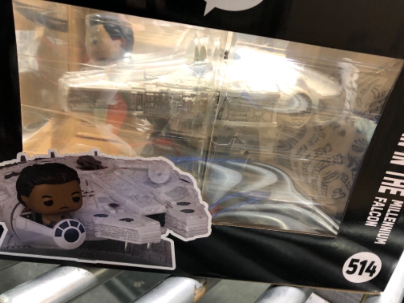 Photo 1 of Funko Pop! Ride Super Deluxe: Star Wars - Lando Calrissian in The Millenium Falcon (Shared Galactic Convention, Amazon Exclusive), Multicolor