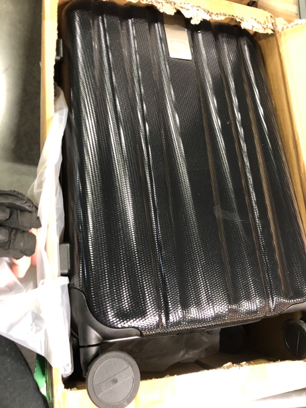 Photo 2 of **LIKE NEW**Hanke 20 Inch Carry On Luggage 22x14x9 Airline Approved Lightweight PC Hard Shell Suitcases with Wheels Tsa Luggage Rolling Suitcase Travel Luggage Bag for Weekender(Jet Black)