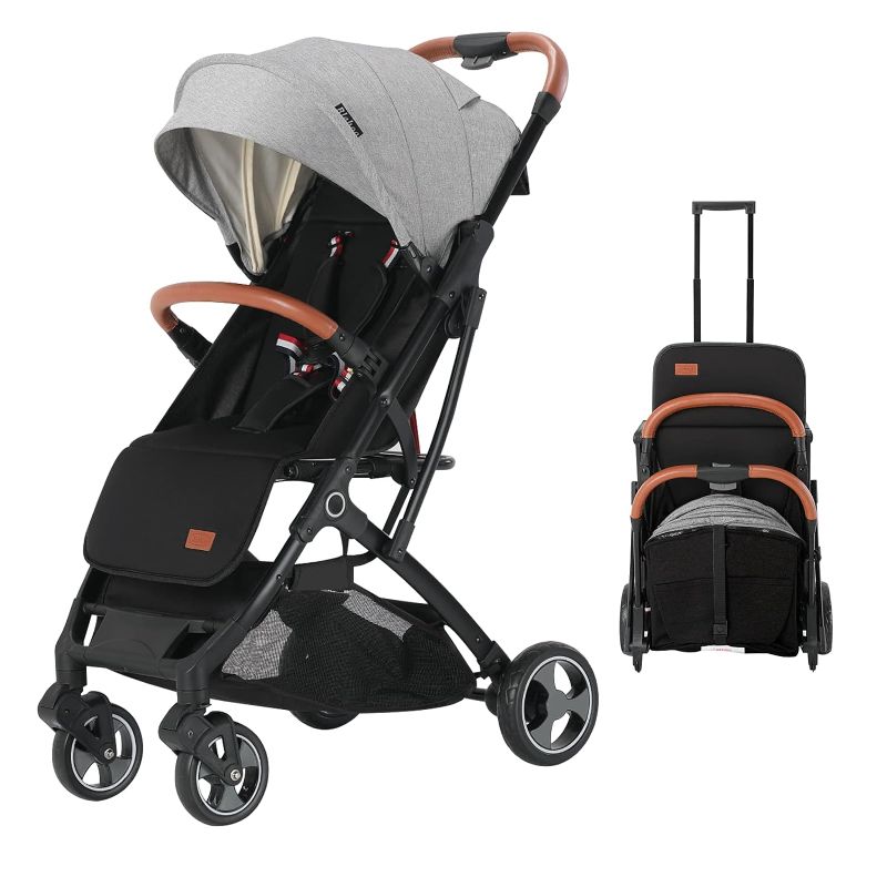 Photo 1 of **MINOR DAMAGE/USED**Blahoo Lightweight Baby Stroller, Folding Compact Travel Stroller for Airplane, Umbrella Stroller for Toddler?Dark Black?
