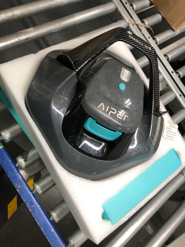 Photo 3 of **USED**(2023 Upgrade) AIPER Seagull SE Cordless Robotic Pool Cleaner, Pool Vacuum Lasts 90 Mins, LED Indicator, Self-Parking, Ideal for Above/In-Ground Flat Pools up to 40 Feet - Gray