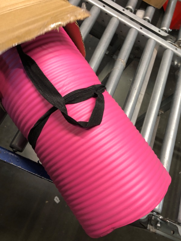 Photo 2 of *LIKE NEW**Amazon Basics 1/2-Inch Extra Thick Exercise Yoga Mat Pink Yoga Mat