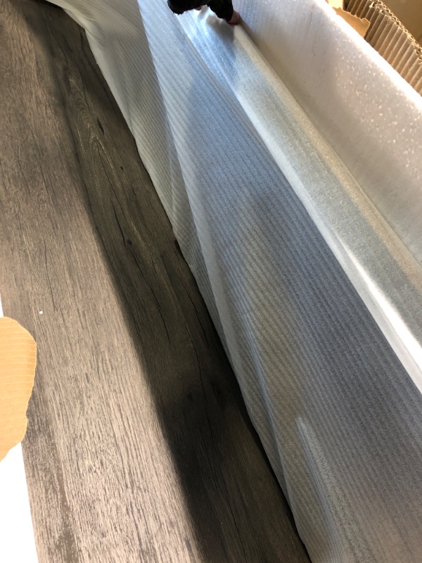 Photo 1 of EXCEFUR 55 inch TV Stand for TV up to 65 inch, Rustic Wood and Metal Media TV Console Table for Living Room, Grey