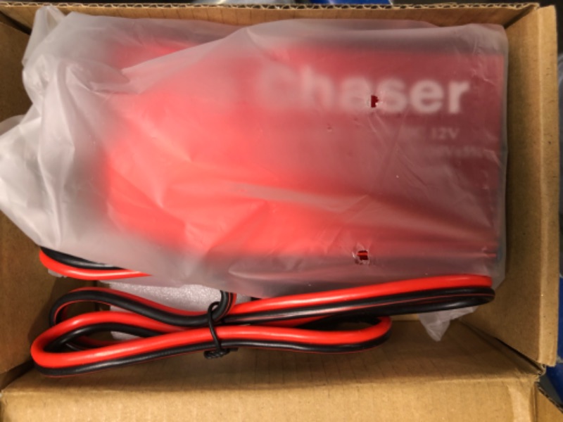 Photo 3 of Pro Chaser 400W Power Inverters for Vehicles - DC 12v to 110v AC Car Inverter Converter, 6.2A Dual USB Charging Ports, Dual AC Adapter for Air Compressor Laptops (Red)