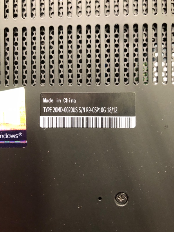 Photo 7 of ***SOLD AS PARTS** Lenovo ThinkPad P1 Laptop, 15.6in FHD (1920x1080), 8th Gen Intel Core i7-8750H 6 core, 16GB RAM, 256GB Solid State Drive, Windows 10 Pro (Renewed)