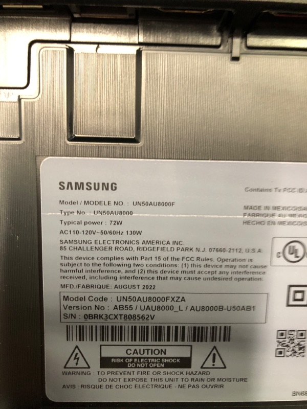 Photo 4 of SAMSUNG 50-Inch Class Crystal 4K UHD AU8000 Series HDR, 3 HDMI Ports, Motion Xcelerator, Tap View, PC on TV, Q Symphony, Smart TV with Alexa Built-In (UN50AU8000FXZA, 2021 Model) 50-Inch TV Only