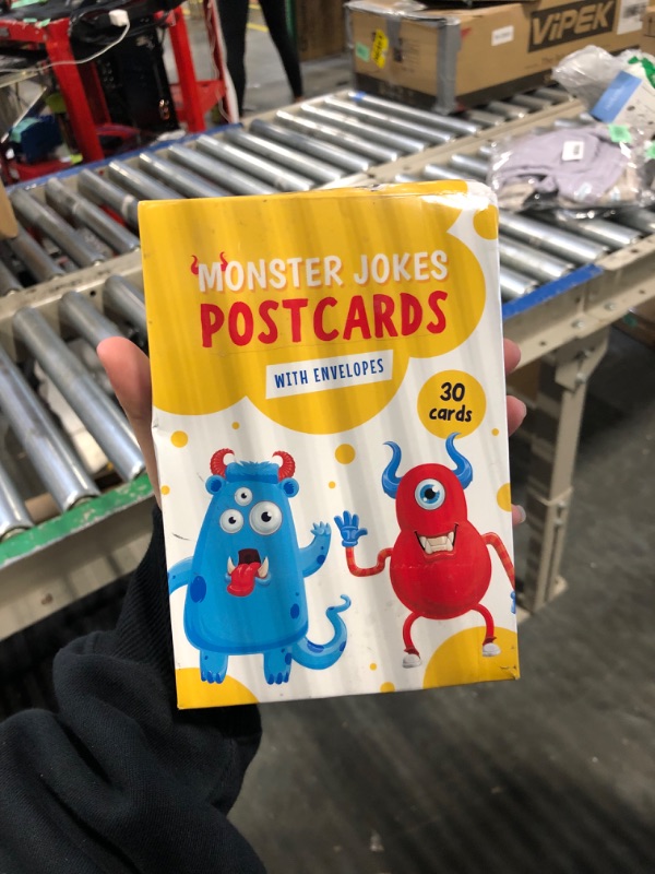 Photo 1 of Monster Jokes Kids Cards with Envelopes - 30 6x4 Fun Double-Sided Postcards with Envelopes