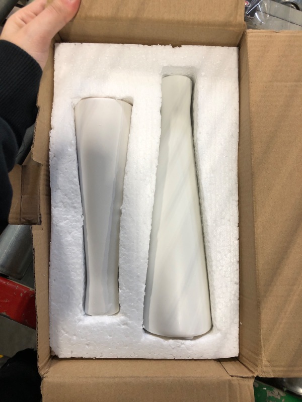 Photo 2 of **not exact, only 2 ***
HOMOKUS White Ceramic Bud Vases Set of 3, Conic Small Bud Decorative Floral Vase Home Decor Centerpieces, Connected Tubes White Vase Set