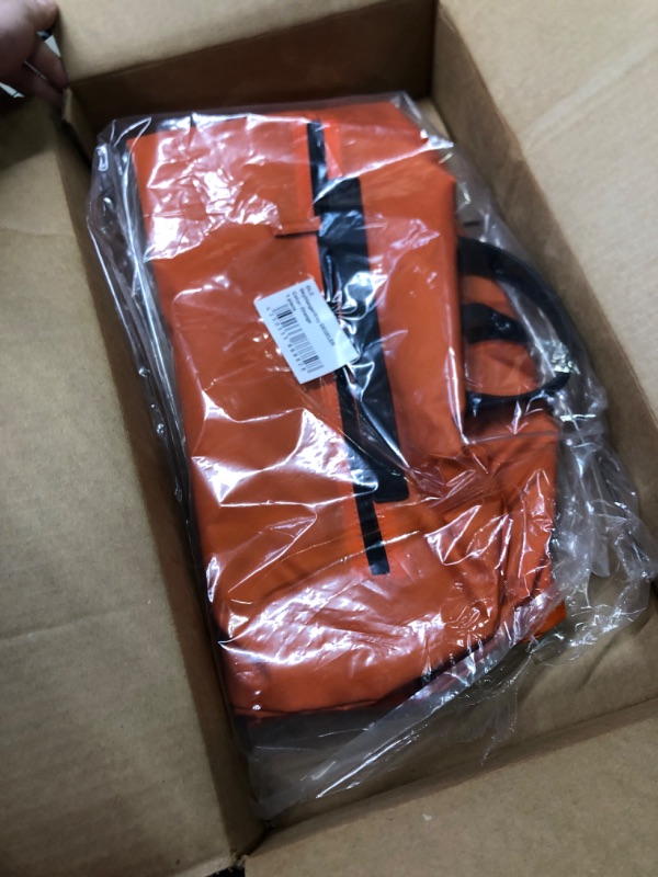 Photo 1 of DEGELER SkyHanger - Carry on Garment Bag with unique Titanium Suit Hanger for Men & Women - best-in-class functionality for wrinkle-free traveling - lightweight & water repellent nylon - Orange