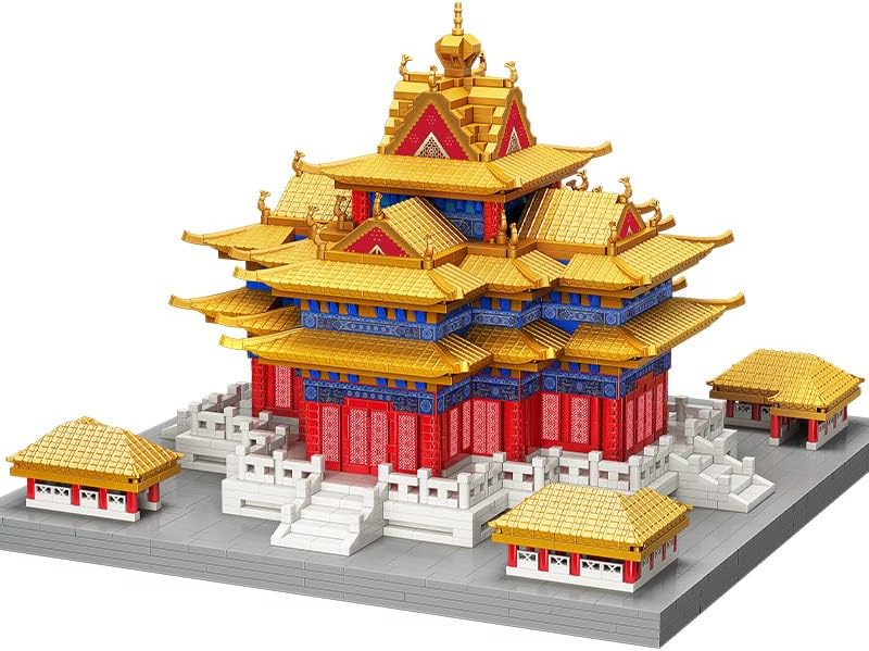 Photo 1 of Chinese Architecture of Turret Micro Building Blocks Set, Creative Building Toys Model Set Gifts for Adults and Teens, Collection Model Micro Mini Blocks Building Sets Toy (4601PCS)…
