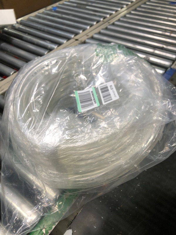 Photo 2 of 1"ID X 1 1/4"OD -25 Feet Clear Vinyl Tubing Flexible PVC Tubing, Clear Hybrid Hose, Lightweight Plastic Tubing