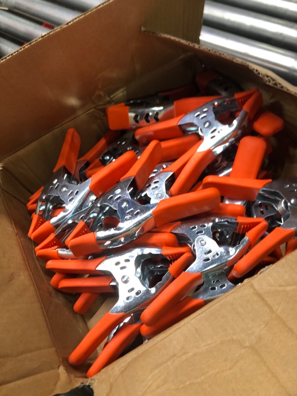 Photo 1 of 27-Piece 6" inch Spring Clamp, Heavy Duty Spring Metal Spring Clamps, 2.5"-inch Jaw opening (27-Piece)