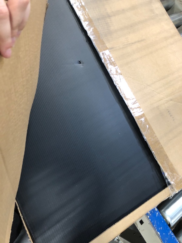 Photo 1 of Corrugated Plastic Sheet for Indoor and Outdoor Use - 3/16 Inch Thick Poster Board, 24x36 Inches - Pack of 2 Black Plastic Board Sheets - Waterproof Coroplast Sheets and Lightweight Blank Yard Signs 24" x 36" - 2 Pack Black