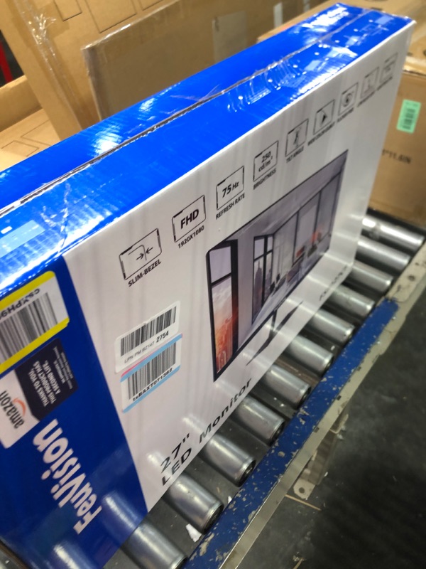 Photo 1 of FeuVision 27 inch Monitor 1080p Full HD, Gaming & Office Computer Monitor, 3-Sided Frameless & Ultra Slim, 75Hz, VESA Mountable, VA Panel, 99% sRGB, Adaptive Sync, HDMI & VGA, Built-in Speakers 27inch 75Hz