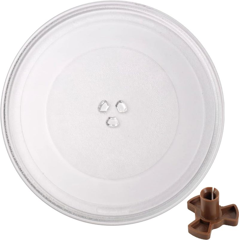 Photo 1 of 16.5 Inches Microwave Glass Plate -Exact Replacement for Glass Turntable Part Numbers A06014M00AP and F06014M00AP -Dishwasher-Safe Microwave Glass Plate