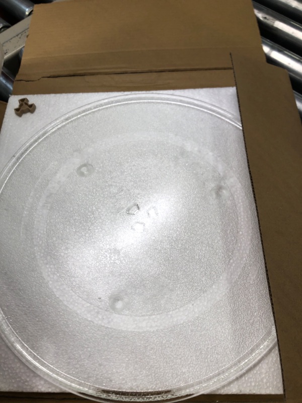 Photo 3 of 16.5 Inches Microwave Glass Plate -Exact Replacement for Glass Turntable Part Numbers A06014M00AP and F06014M00AP -Dishwasher-Safe Microwave Glass Plate