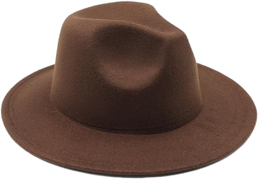 Photo 1 of Kids Classic Wide Brim Fedora Hat Children Boys Girls Felt Panama Cap