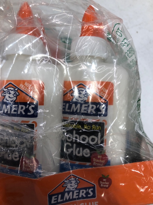 Photo 3 of Elmer's Liquid School Glue, Washable, 4 Ounces Each, 12 Count - Great for Making Slime