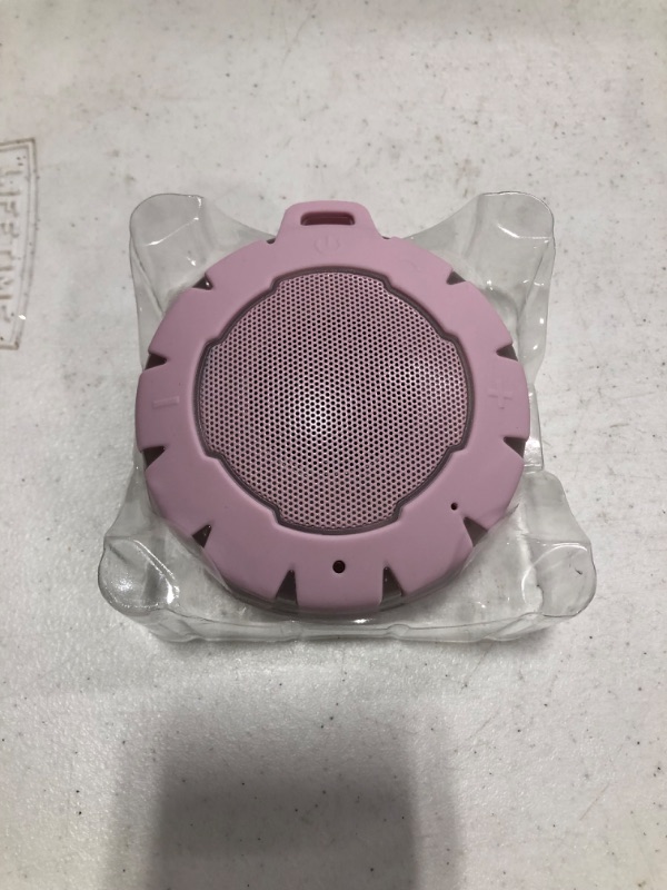 Photo 2 of EBODA Bluetooth Shower Speaker, IPX7 Waterproof Portable Wireless Small Speakers, Floating, 24H Playtime for Home, Beach, Pool, Kayak, Hiking, Boat Accessories, Gifts for Women, Girls - Pink