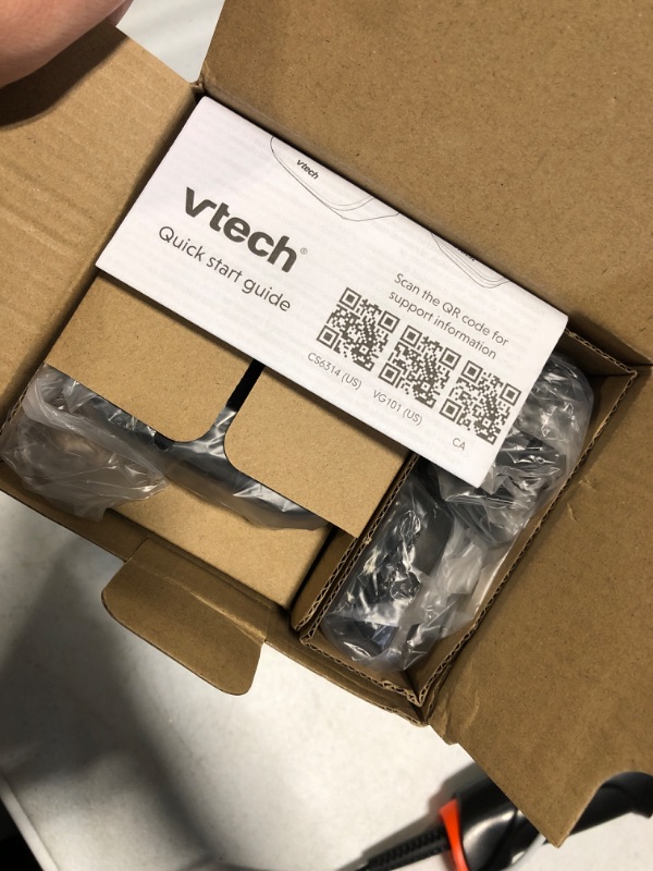 Photo 1 of VTECH VG101-21 Two Handset Cordless Phone, Blue-White Backlit Display, Backlit Buttons, Full Duplex Speakerphone, Caller ID/Call Waiting