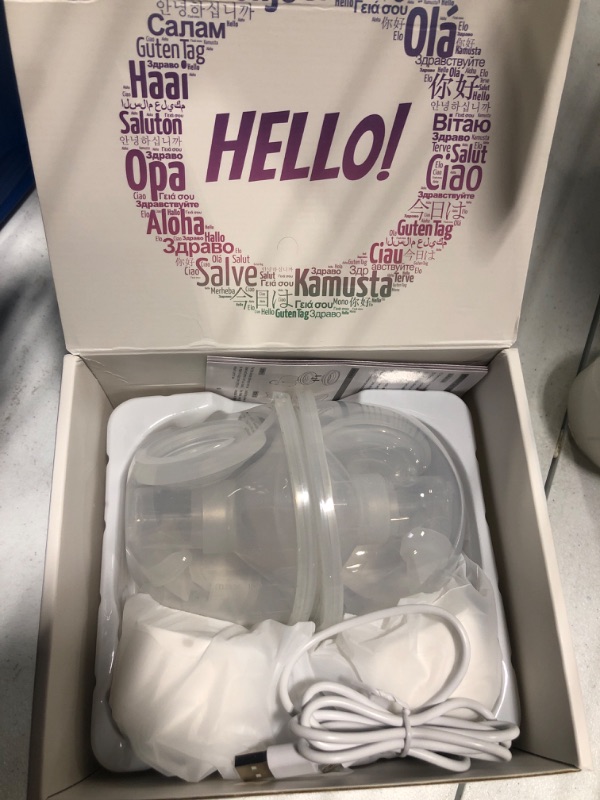 Photo 2 of Breast Pump, Hands Free Breast Pump, Wearable Breast Pump, Rechargeable Wireless Breast Pump, Electric Breast Pump with 3 Modes & 9 Levels, No Leakage White