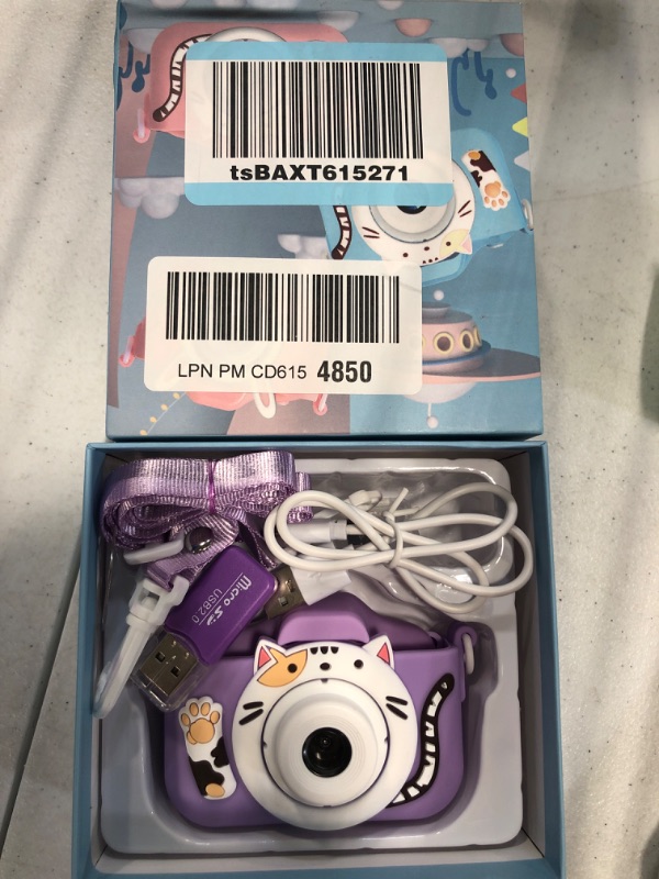 Photo 2 of DITUPAN Upgrade Kids Selfie Camera for Boys,Girls Christmas Birthday Festival Gift for Kids,Digital Camera for Toddlers Toys for 3 4 5 6 7 8 9 10 11 12 Year Old Purple