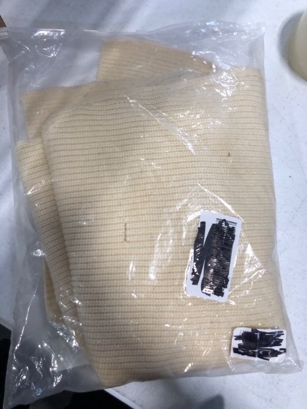 Photo 1 of DEEP SELF V Neck Sweater Vest Oversized Sleeveless Sweater Pullover Fall Knitted Tops for Women Medium Beige