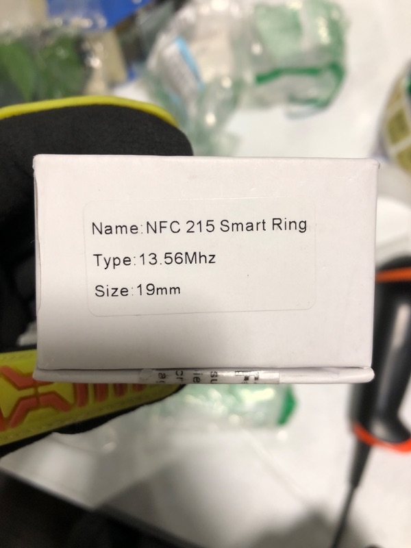 Photo 3 of **UNTESTED** hecere Waterproof Ceramic NFC Ring, NFC Forum Type 2 215 496 bytes Chip Universal for Mobile Phone, All-round Sensing Technology Wearable Smart Ring, Wide Surface Fasion Ring(9#)