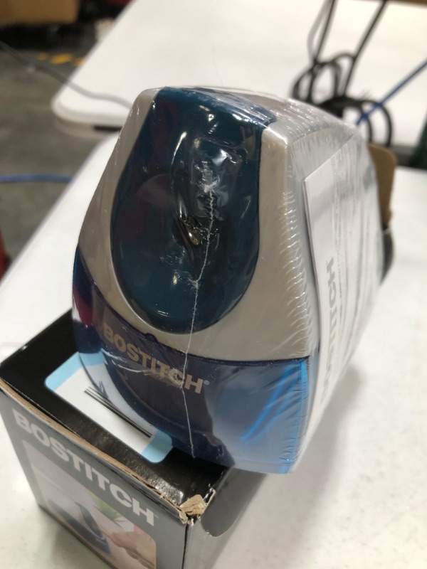 Photo 2 of Bostitch Office Personal Electric Pencil Sharpener, Powerful Stall-Free Motor, High Capacity Shavings Tray, 7yr Warranty, Blue