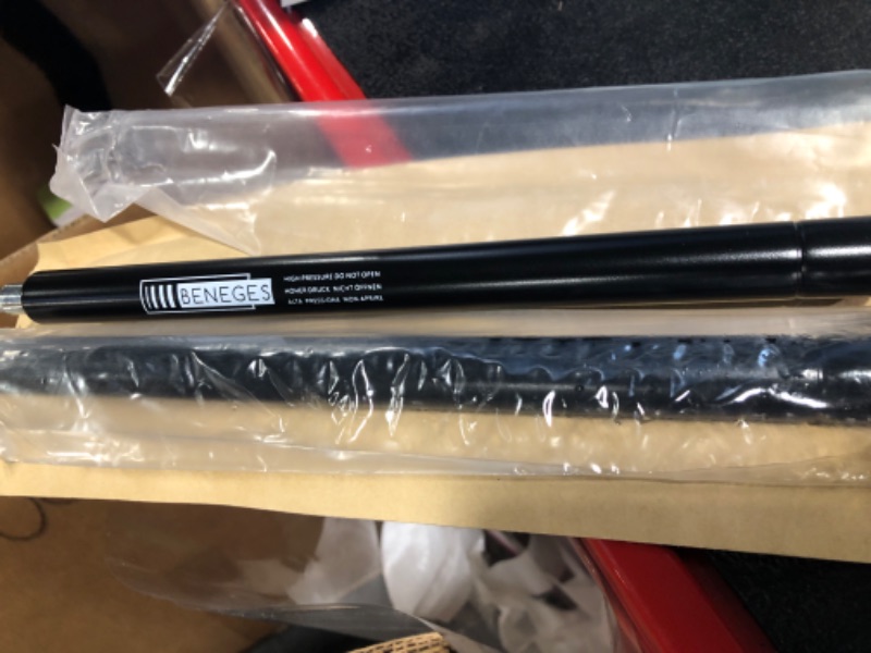 Photo 2 of Beneges 2PCs Universal Gas Charged Lift Supports Spring Struts Shocks Dampers Force 112 Lbs/500 N Per Prop, Force Per Set 224 Lbs/1000 N, Extended Length 20 inches 224 Lbs/1000 N, Extended Length 20"