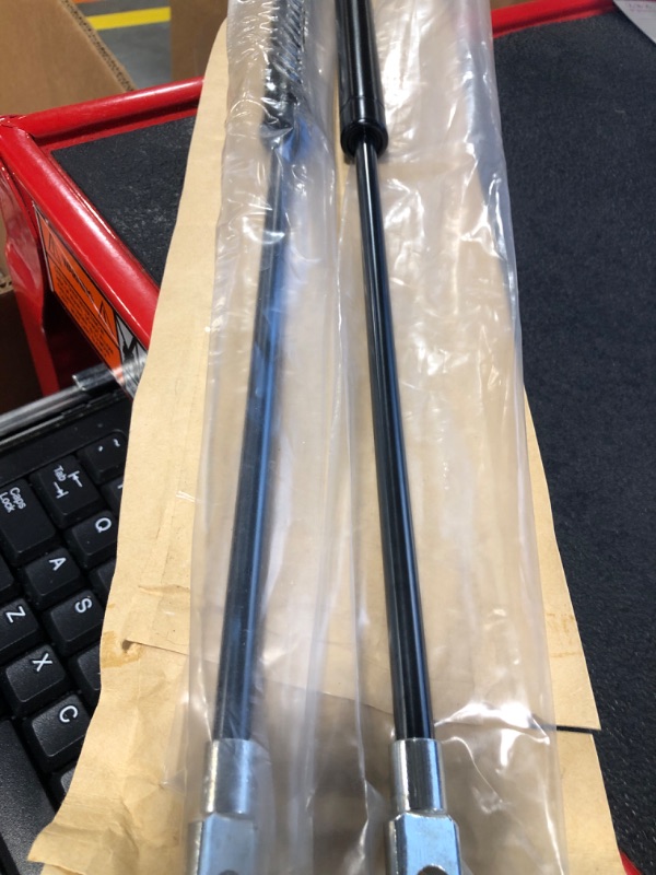 Photo 3 of Beneges 2PCs Universal Gas Charged Lift Supports Spring Struts Shocks Dampers Force 112 Lbs/500 N Per Prop, Force Per Set 224 Lbs/1000 N, Extended Length 20 inches 224 Lbs/1000 N, Extended Length 20"