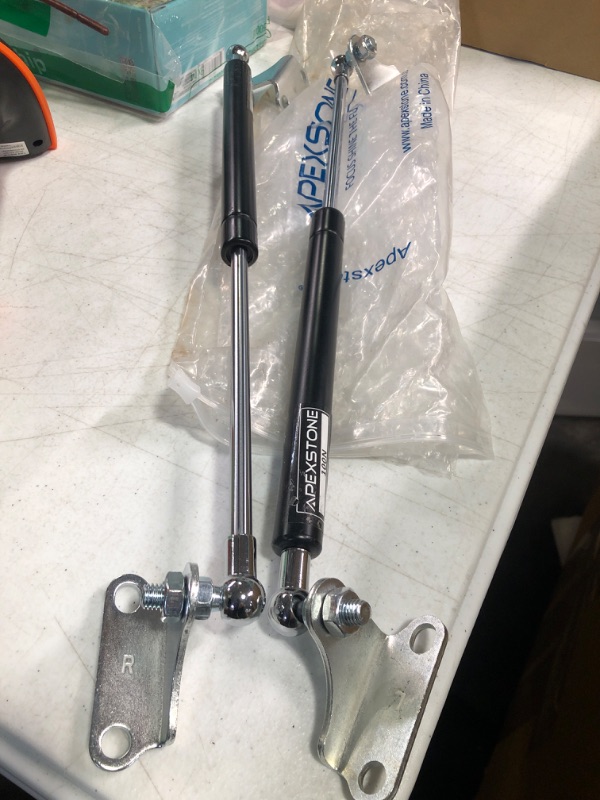 Photo 1 of Apexstone 100N/22.5lb Gas Struts 15 inch Gas Strut Lift Support Gas Shocks Gas Spring Strut Gas Prop Struts 15 Inch, Set of 2