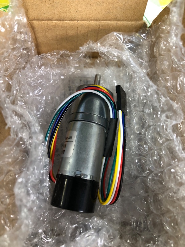 Photo 2 of Azssmuk Quadrature Encoder Metal Geared Motor DC 12V 80RPM for Robotics,RC Car Model,Custom Servo, Arduino and 3D Printers,DIY Engine Toy