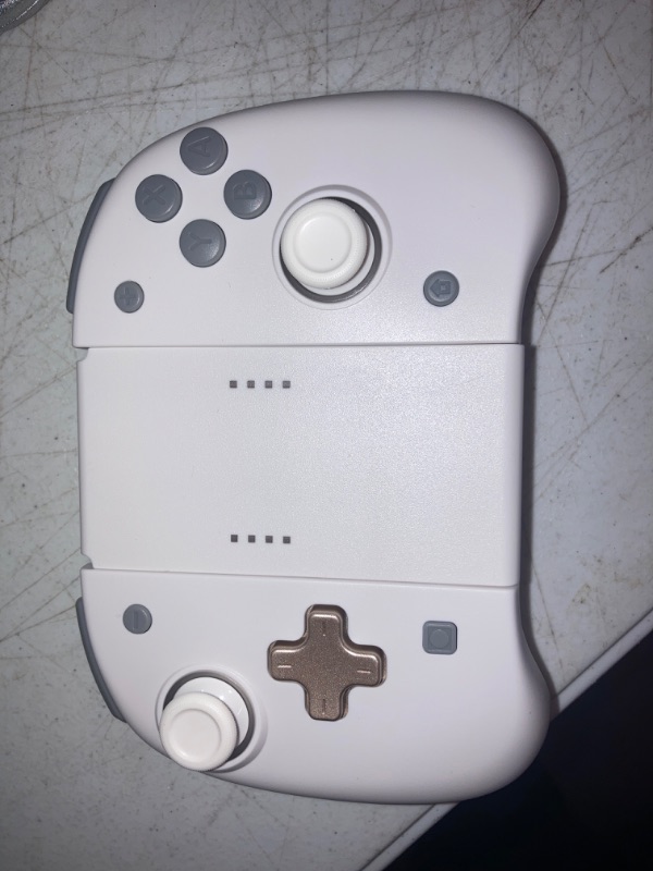 Photo 1 of binbok Joy Pad Controller for Switch/Switch OLED, Wireless Joy Con Switch Controller 8 Colors Adjustable LED Joypad Controller with Back Map Button/Turbo/Motion Control (white&grey)